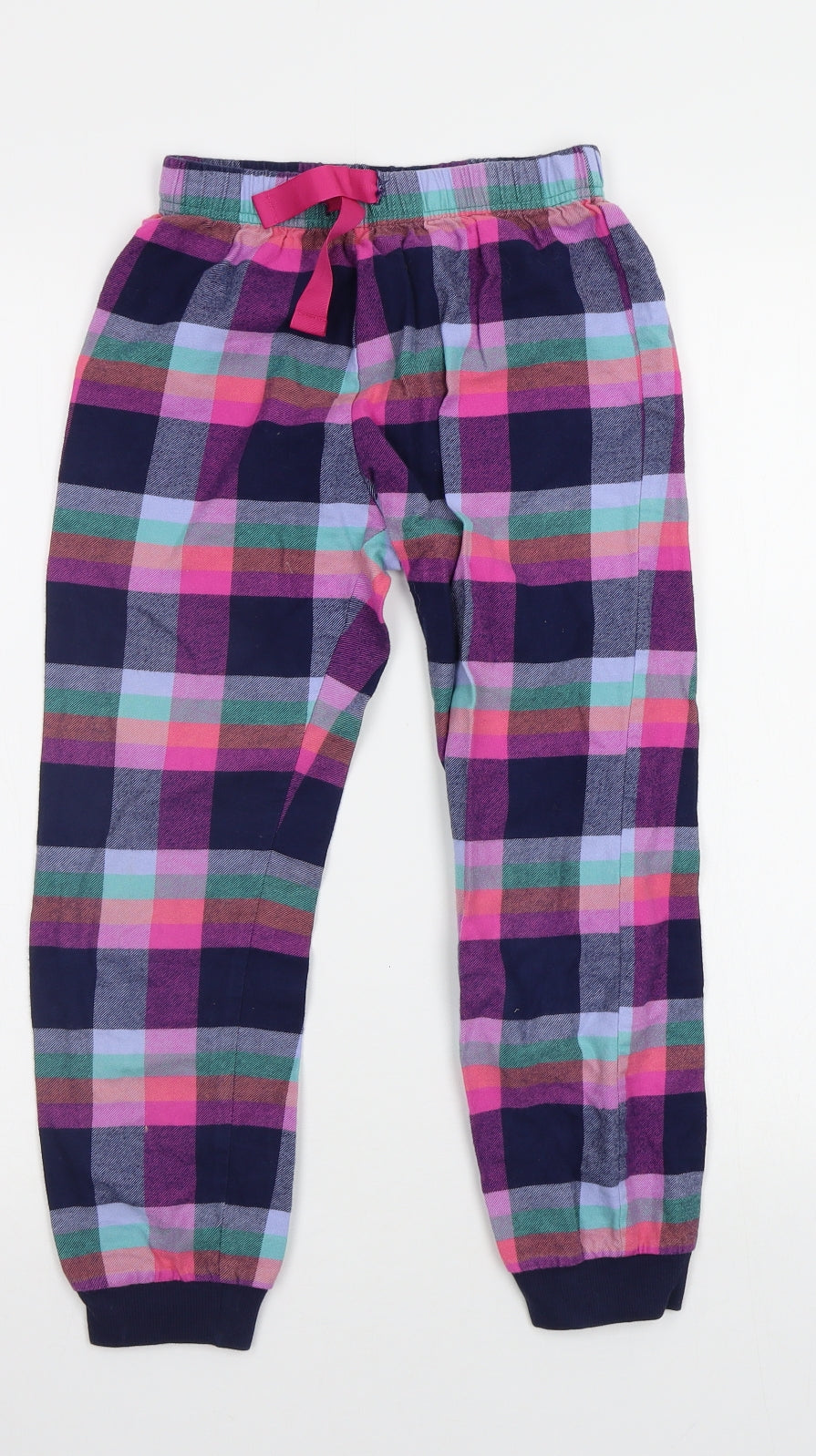 NEXT Girls Multicoloured Check   Pyjama Pants Size 7-8 Years