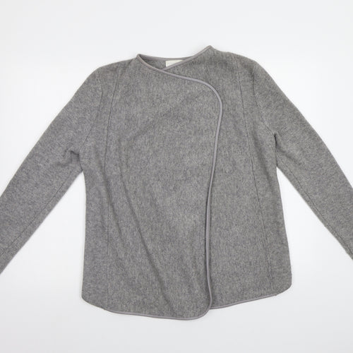 The White Company Womens Grey   Overcoat Coatigan Size 14