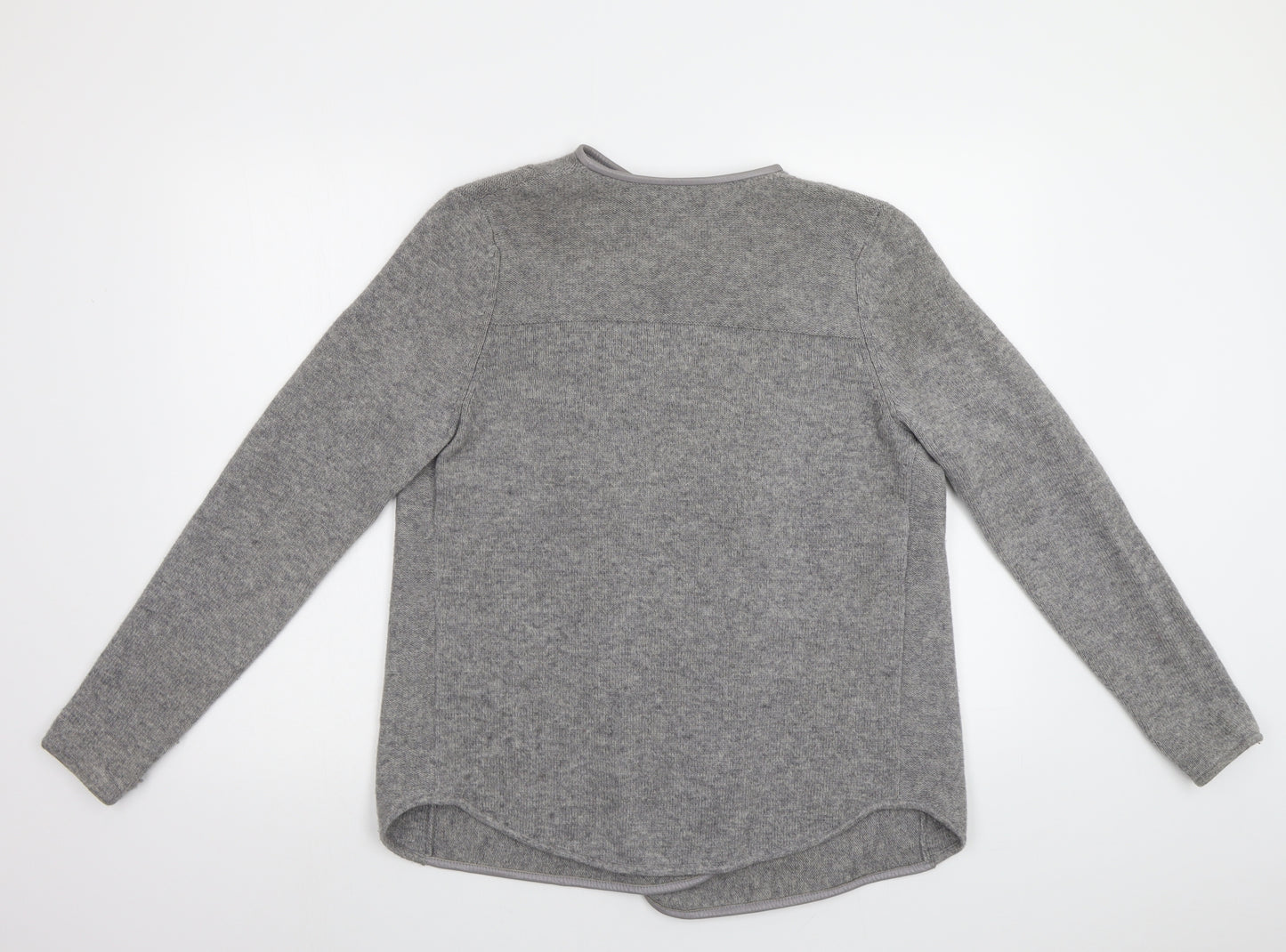 The White Company Womens Grey   Overcoat Coatigan Size 14