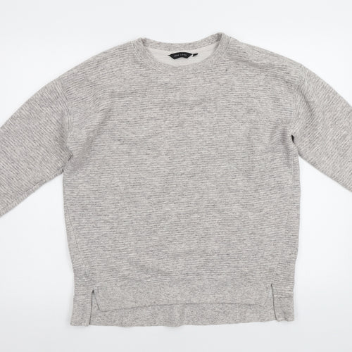 New Look Womens Grey   Pullover Sweatshirt Size 10