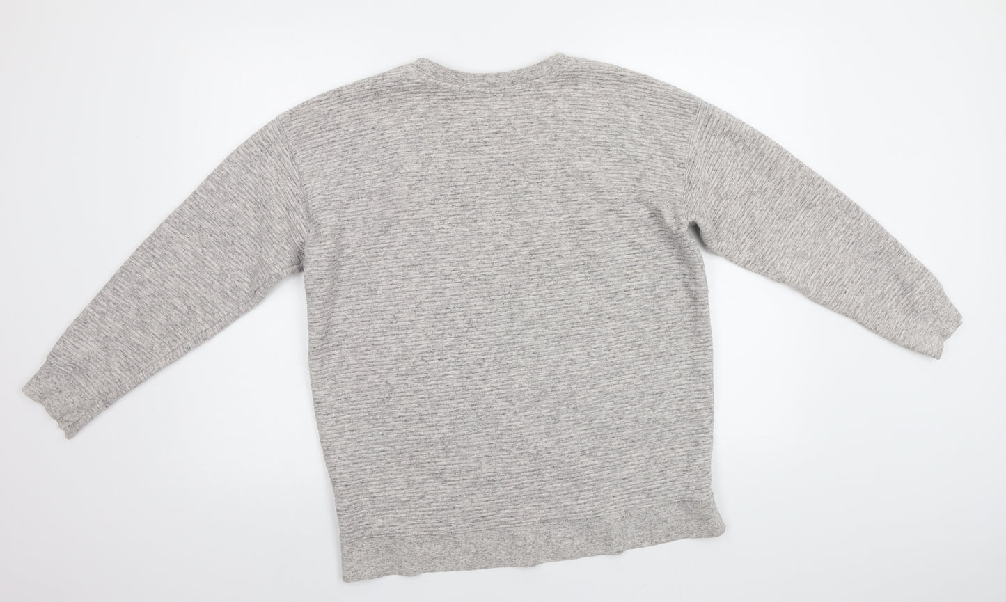 New Look Womens Grey   Pullover Sweatshirt Size 10