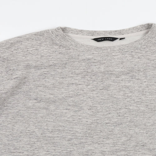 New Look Womens Grey   Pullover Sweatshirt Size 10