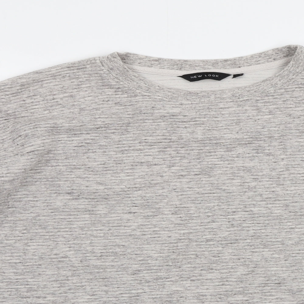New Look Womens Grey   Pullover Sweatshirt Size 10