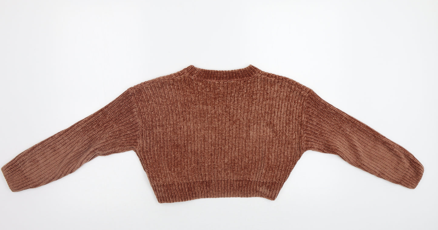 New Look Girls Brown   Pullover Jumper Size 12 Years
