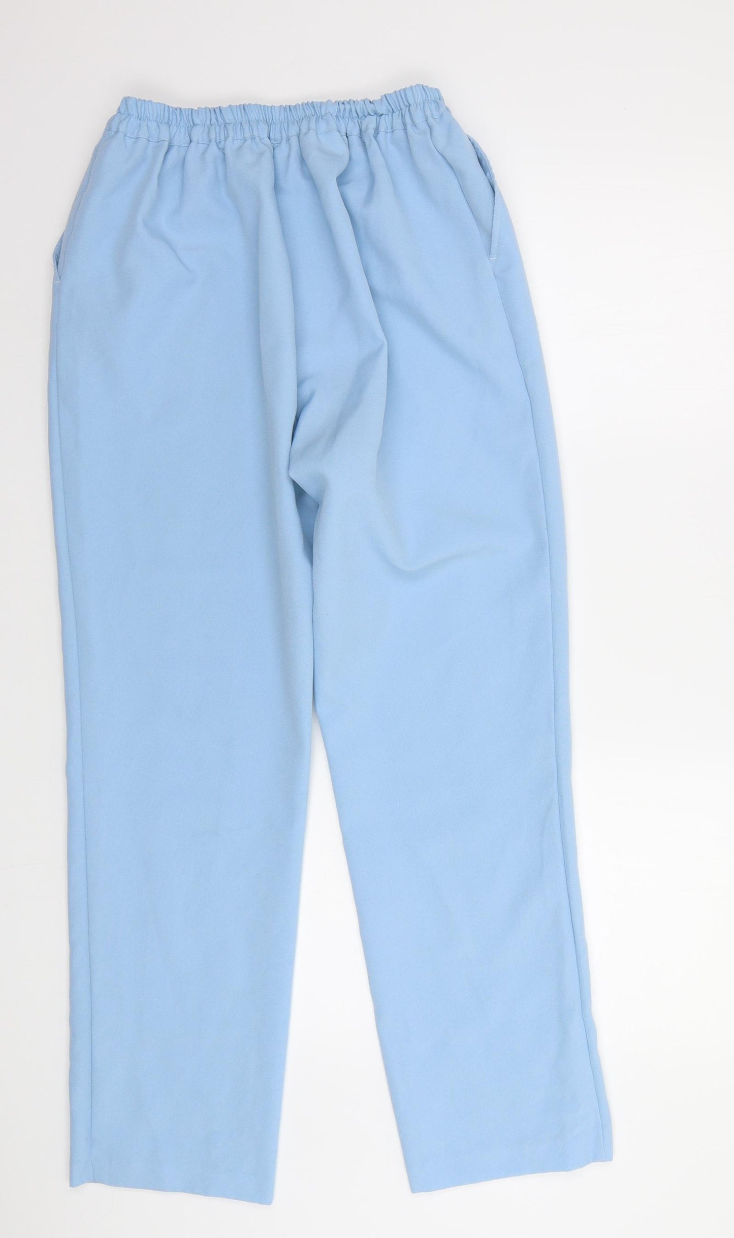 Afibel Womens Blue   Trousers  Size 14 L30 in - Elasticated Waist