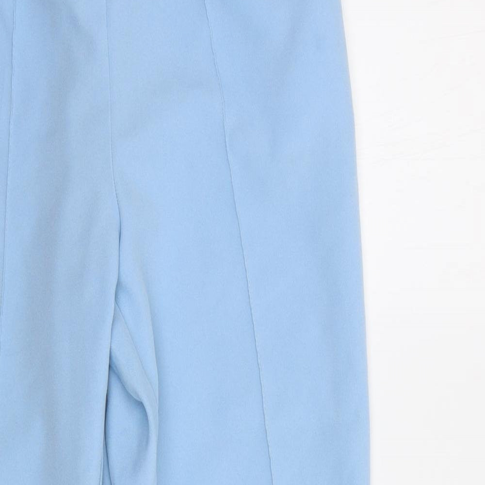 Afibel Womens Blue   Trousers  Size 14 L30 in - Elasticated Waist