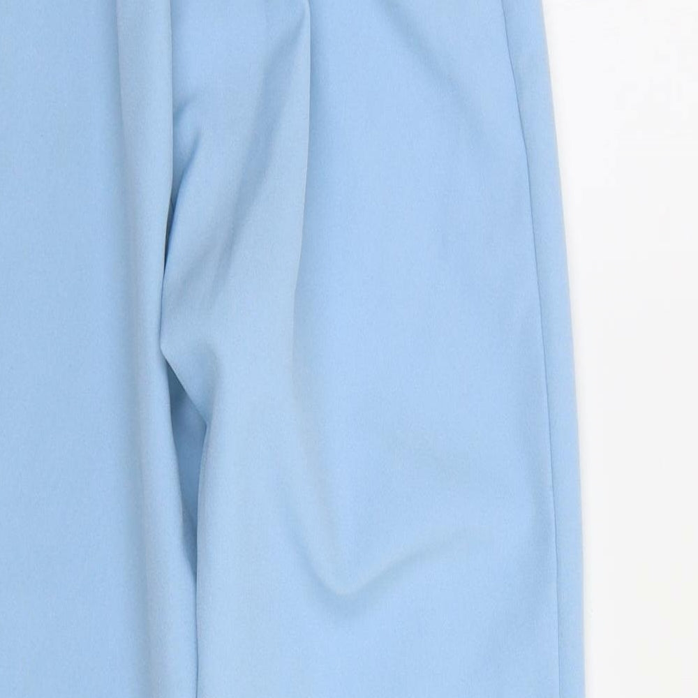 Afibel Womens Blue   Trousers  Size 14 L30 in - Elasticated Waist