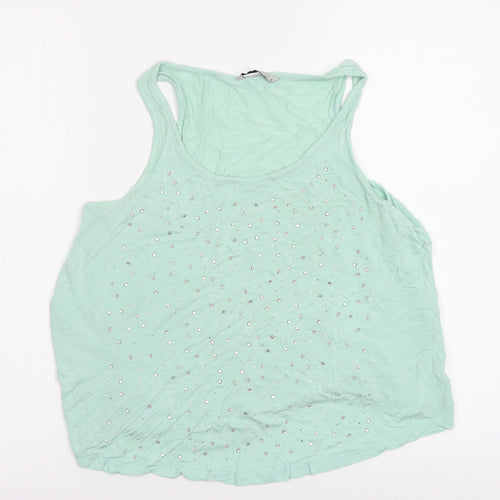 TU Womens Green   Basic Tank Size 8