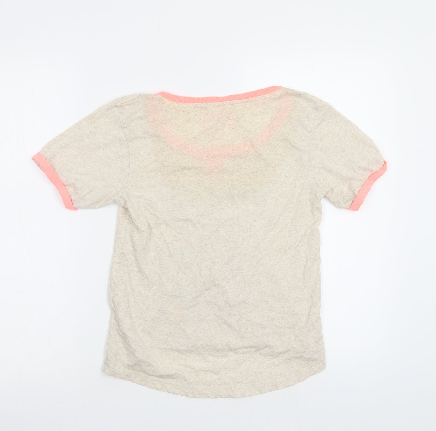 Primark Girls Beige   Basic T-Shirt Size S  - Mermaid
