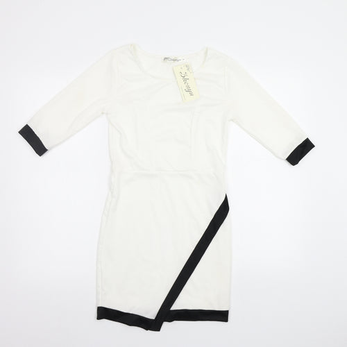 Shenyu Womens White   Bodycon  Size S