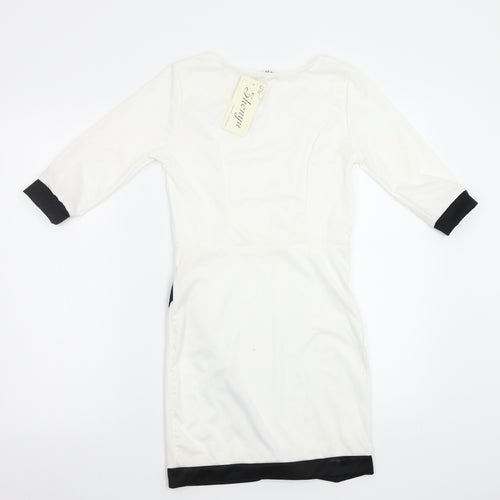 Shenyu Womens White   Bodycon  Size S