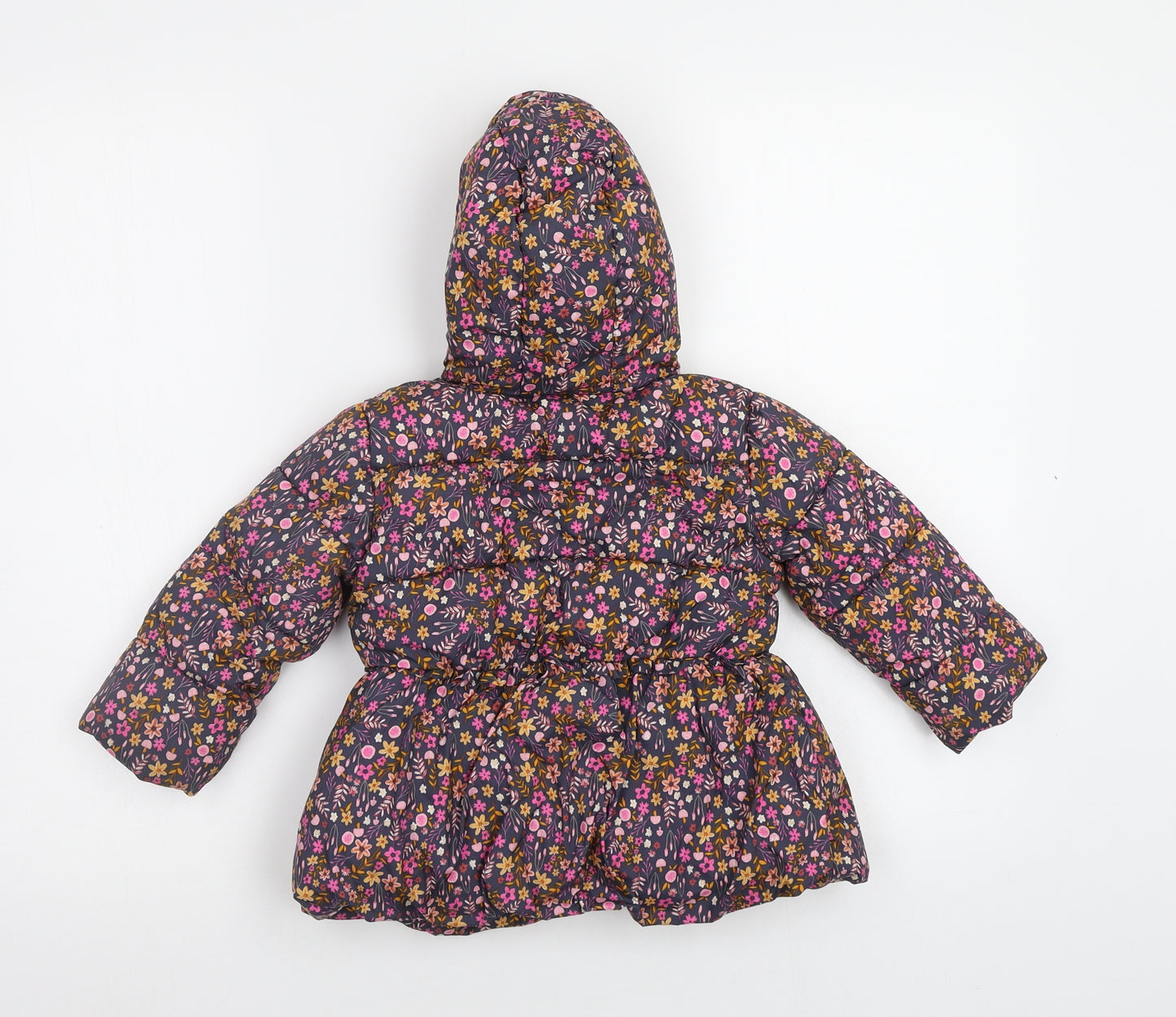 George Baby Multicoloured Floral  Puffer Jacket Jacket Size 12-18 Months
