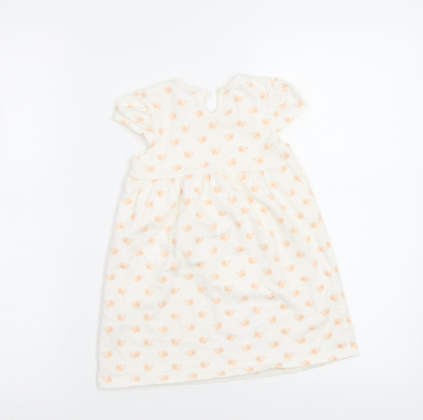 George Baby White Geometric  A-Line  Size 18-24 Months