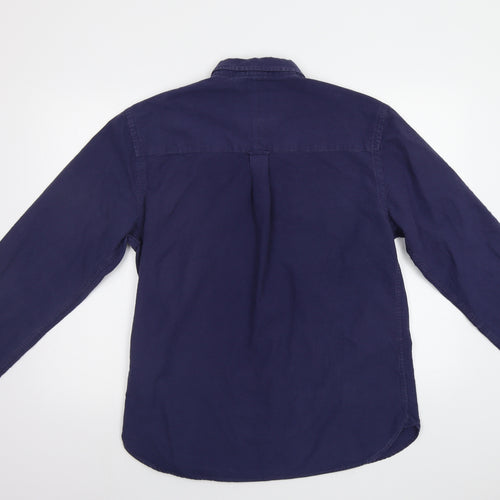 The Academy Brand Mens Blue    Button-Up Size XL