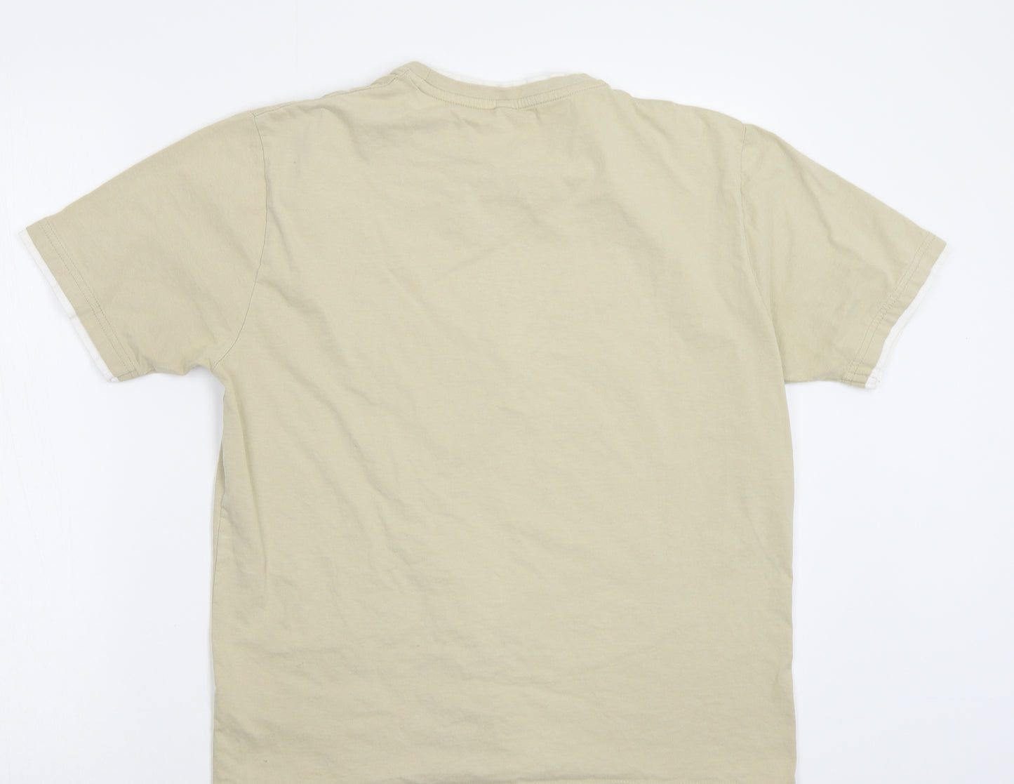 George Mens Beige    T-Shirt Size M