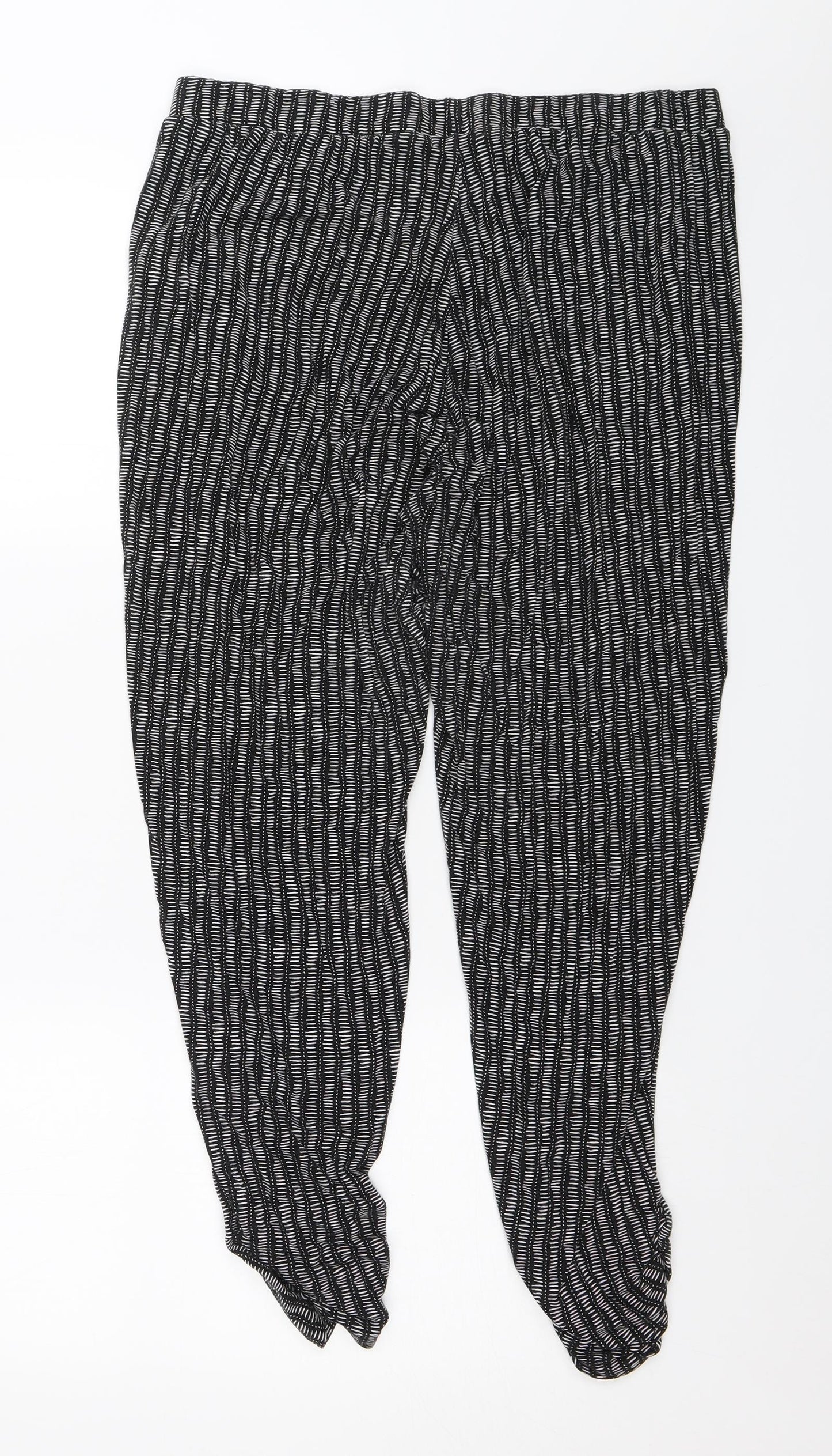 Papaya Womens Black   Harem Trousers Size 18 L26 in