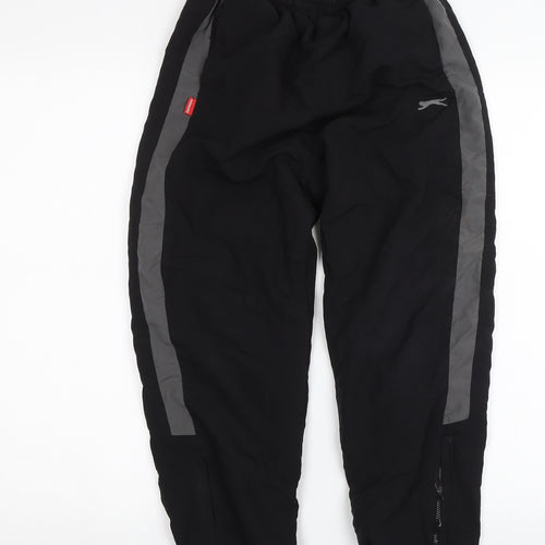 Slazenger Boys Black   Sweatpants Trousers Size 9-10 Years