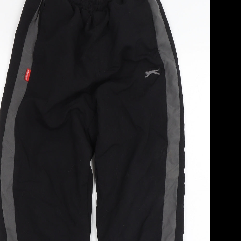 Slazenger Boys Black   Sweatpants Trousers Size 9-10 Years