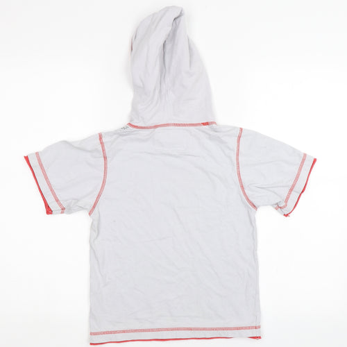 Dudeskin Boys Grey   Basic T-Shirt Size 6-7 Years