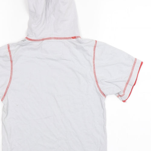 Dudeskin Boys Grey   Basic T-Shirt Size 6-7 Years