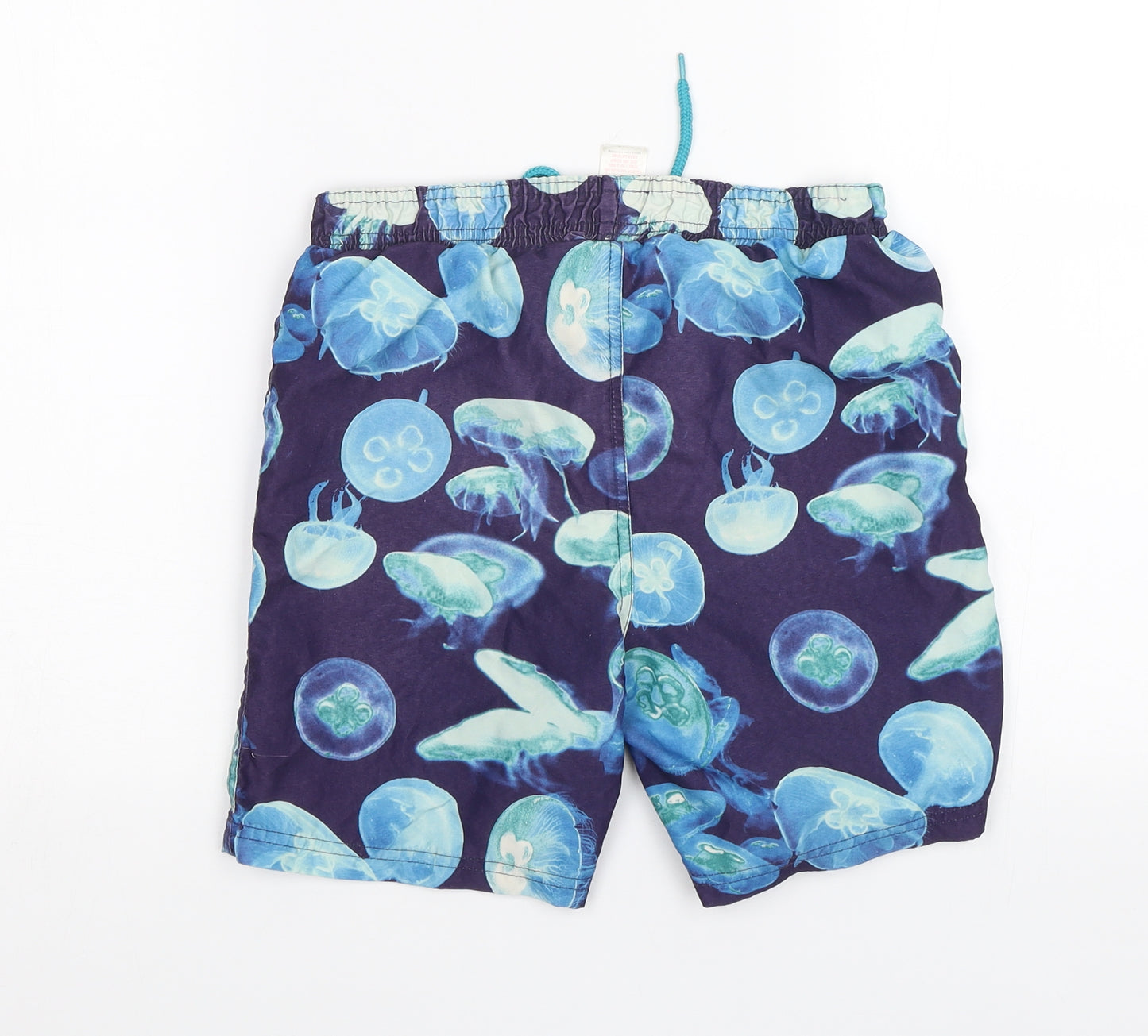 F&F Boys Blue   Bermuda Shorts Size 8-9 Years - jellyfish