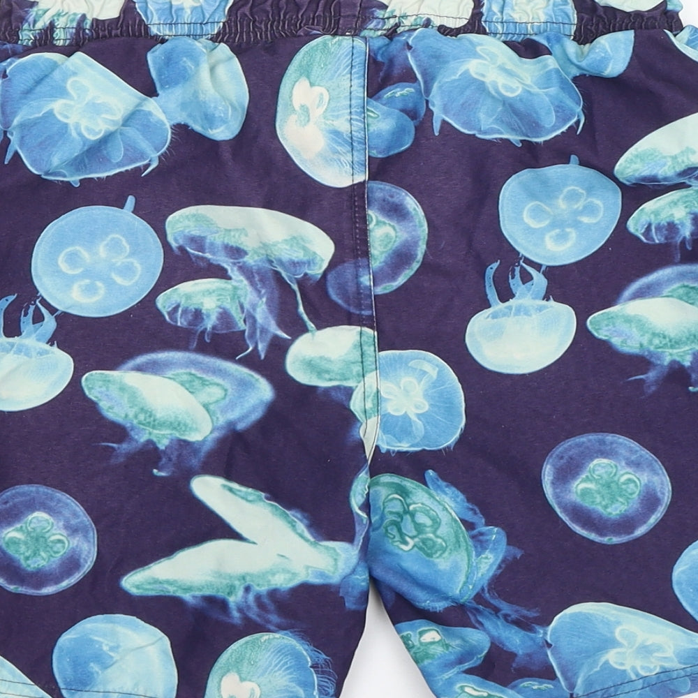 F&F Boys Blue   Bermuda Shorts Size 8-9 Years - jellyfish