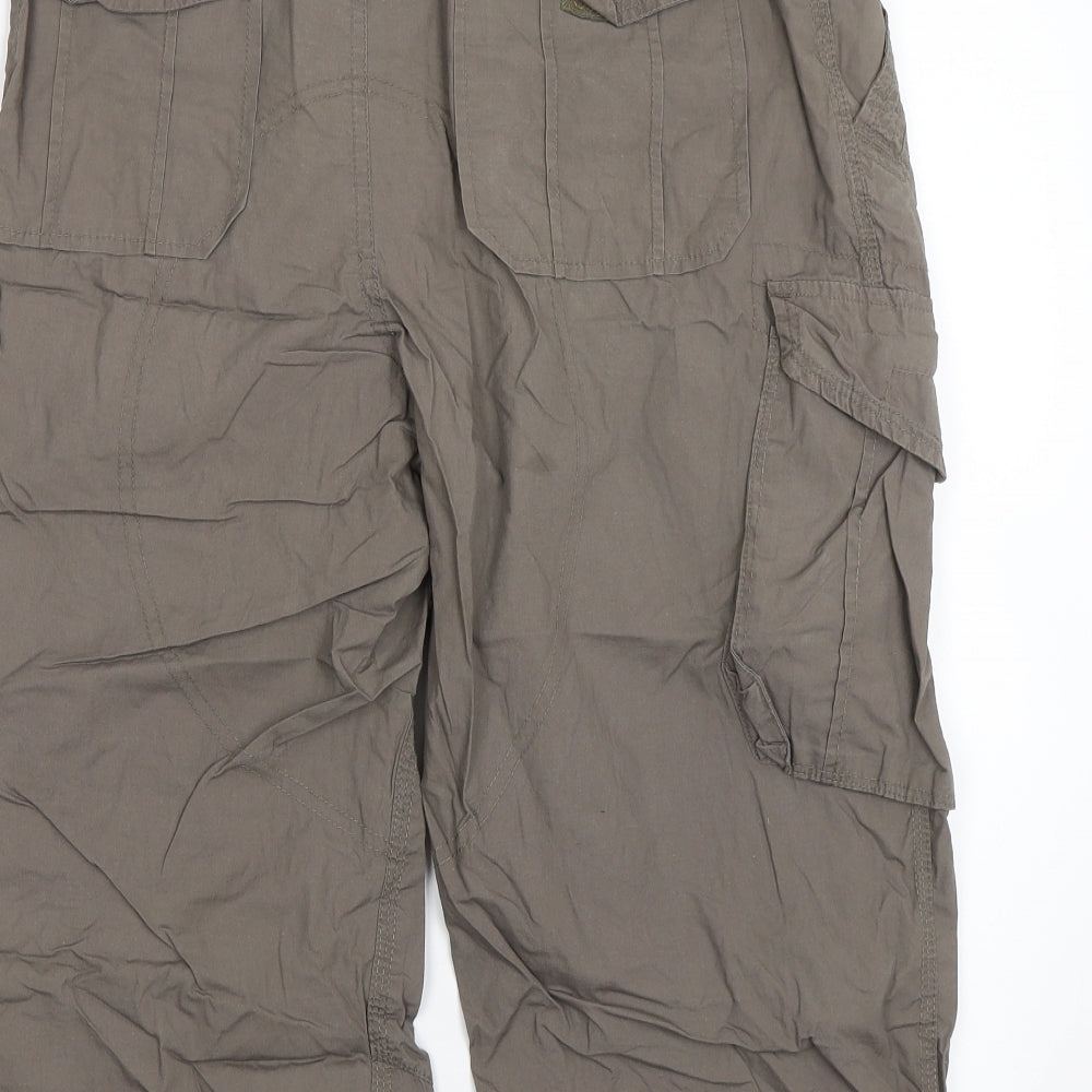 Cherokee Mens Brown   Cargo Shorts Size 30 in - Inside leg: 18inches