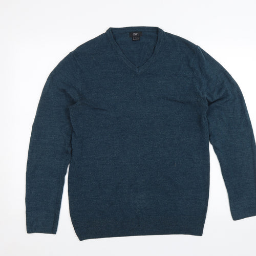 F&F Mens Blue   Pullover Jumper Size M