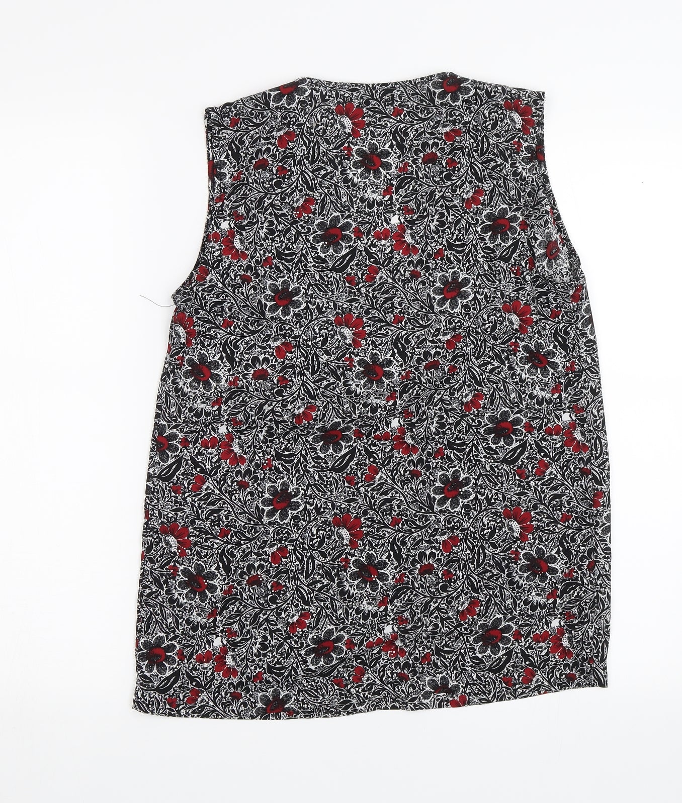 NEXT Womens Black Floral  Basic Blouse Size 6