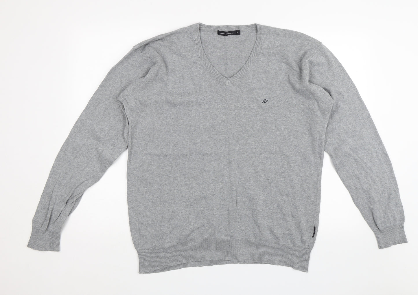 French Connection Mens Grey   Pullover Jumper Size XL