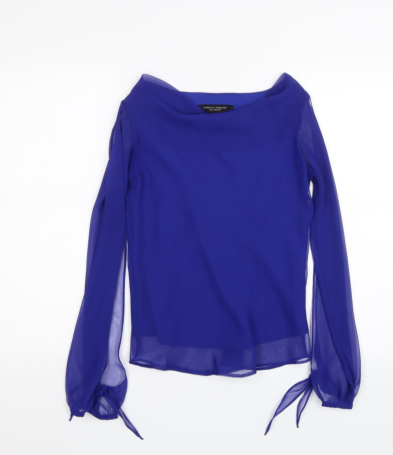 Dorothy Perkins Womens Blue   Basic Blouse Size 8