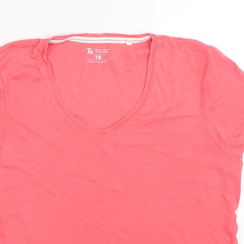 TU Womens Pink   Basic T-Shirt Size 18