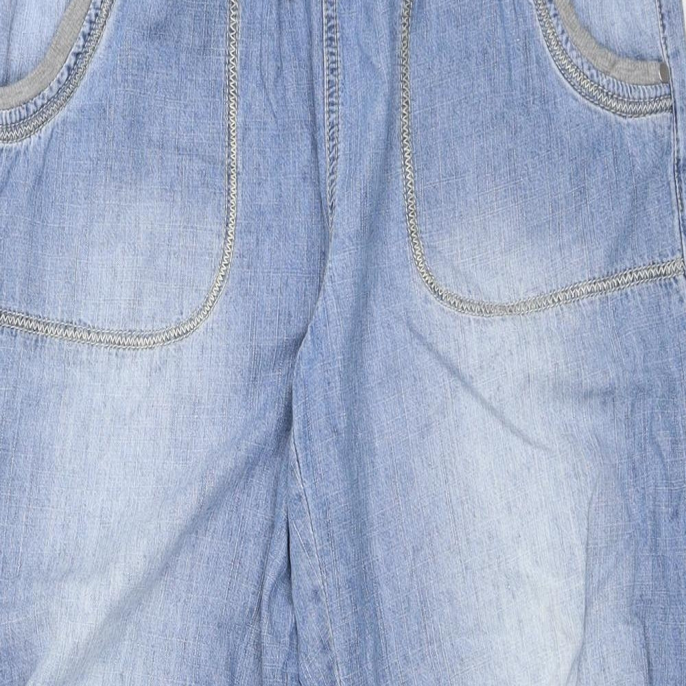 Denim Co. Womens Blue   Jogger Trousers Size 14 L20 in