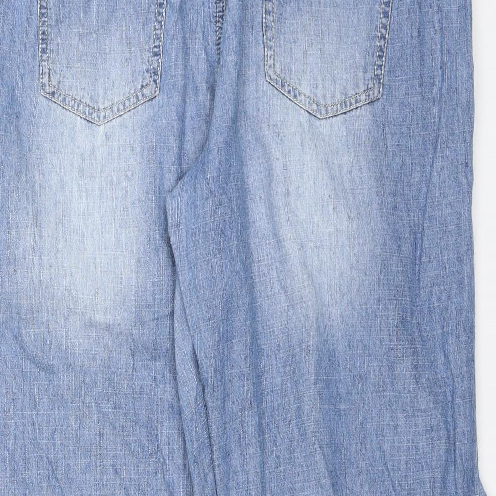 Denim Co. Womens Blue   Jogger Trousers Size 14 L20 in