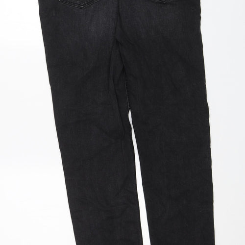 M&S Womens Black   Straight Jeans Size 14 L29 in