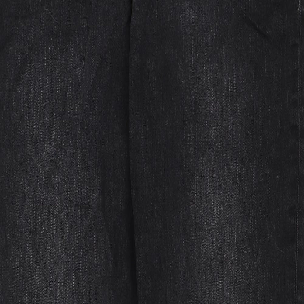 M&S Womens Black   Straight Jeans Size 14 L29 in
