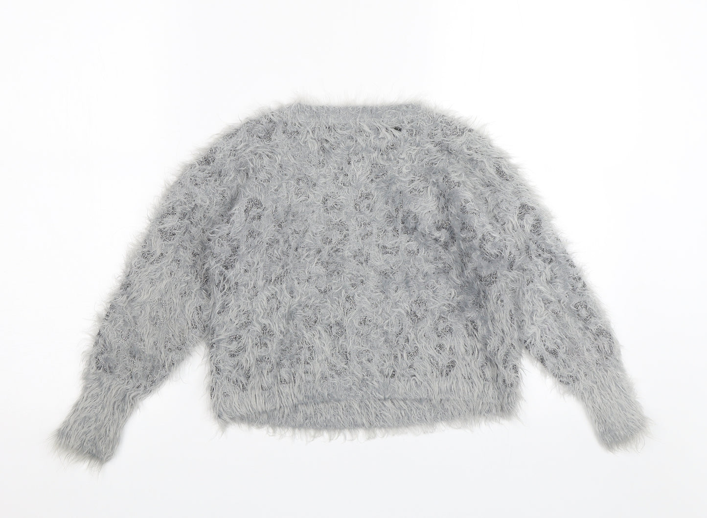 M&S Girls Grey   Pullover Jumper Size 8-9 Years