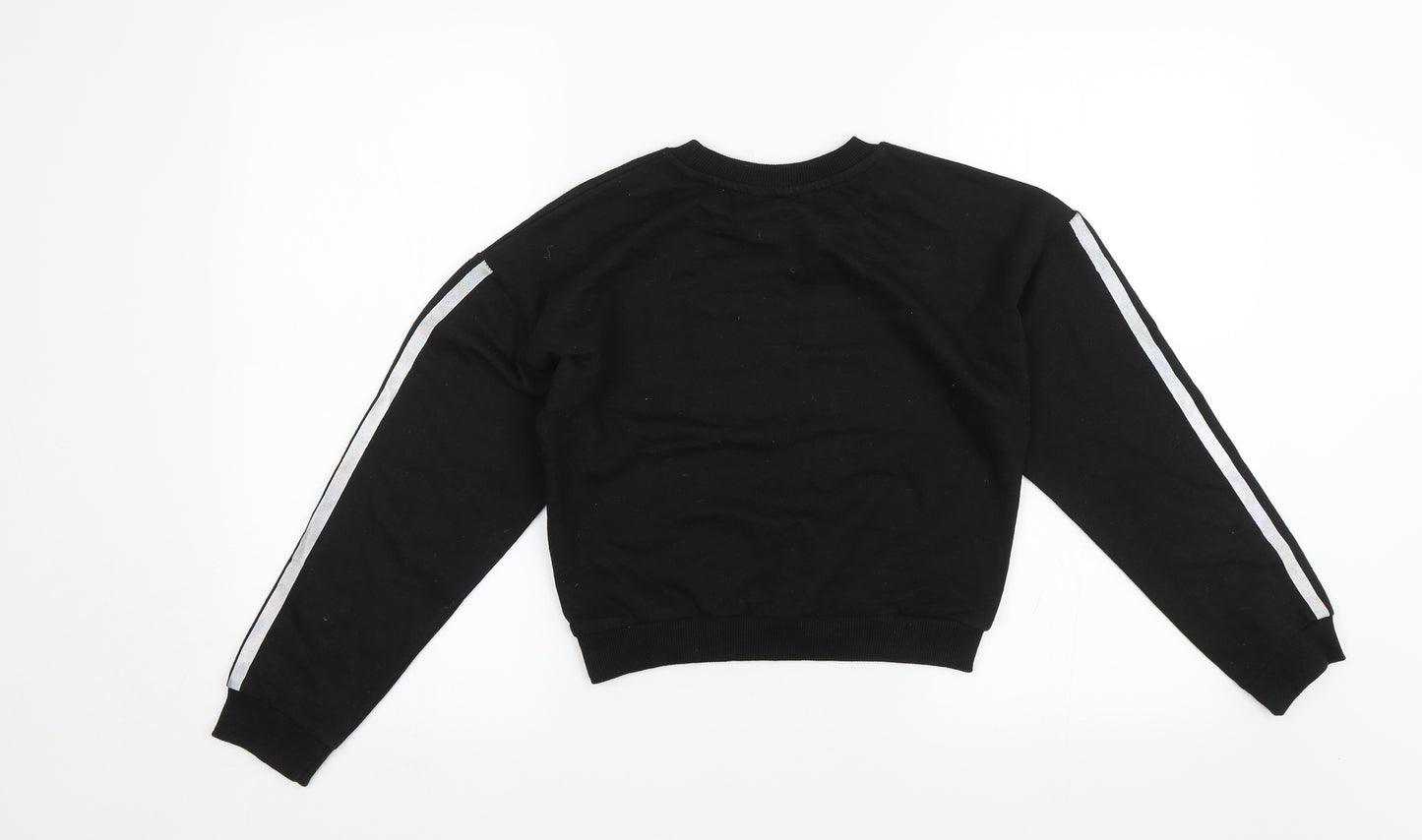 Pep&Co Girls Black   Pullover Jumper Size 10-11 Years