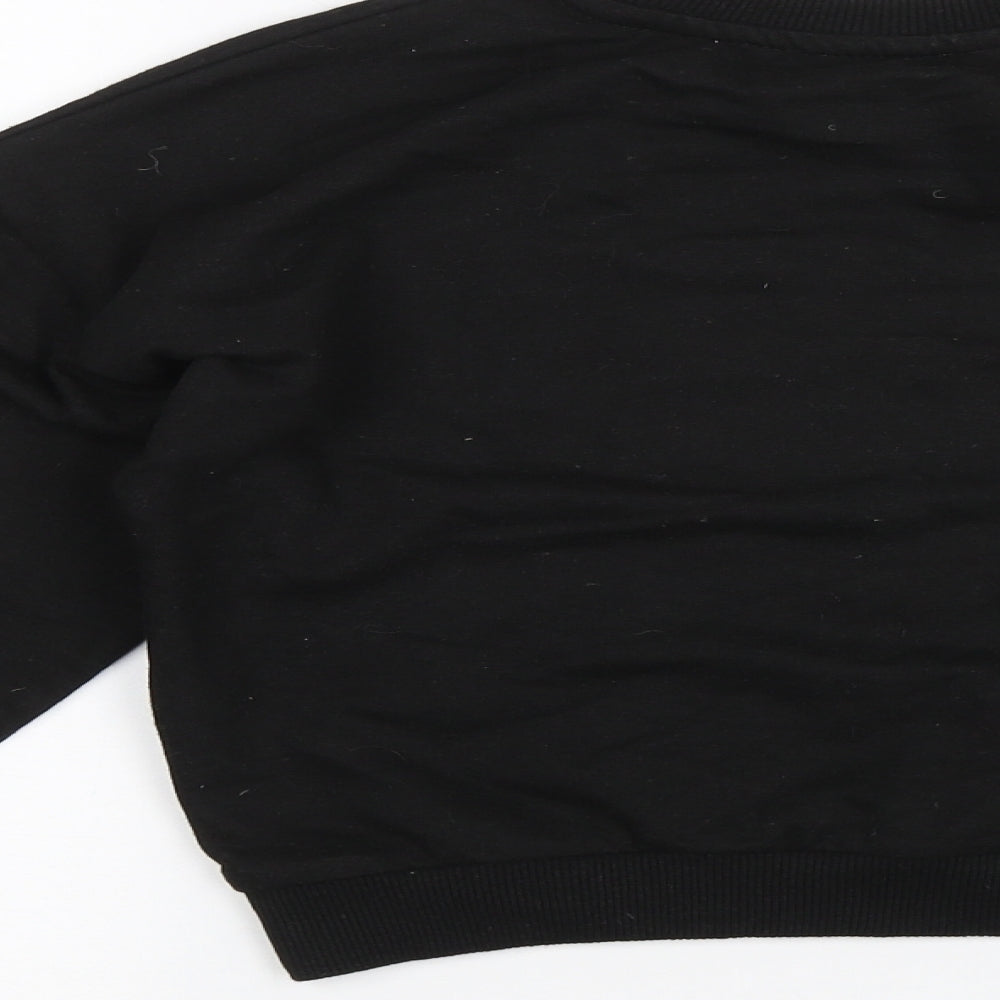 Pep&Co Girls Black   Pullover Jumper Size 10-11 Years