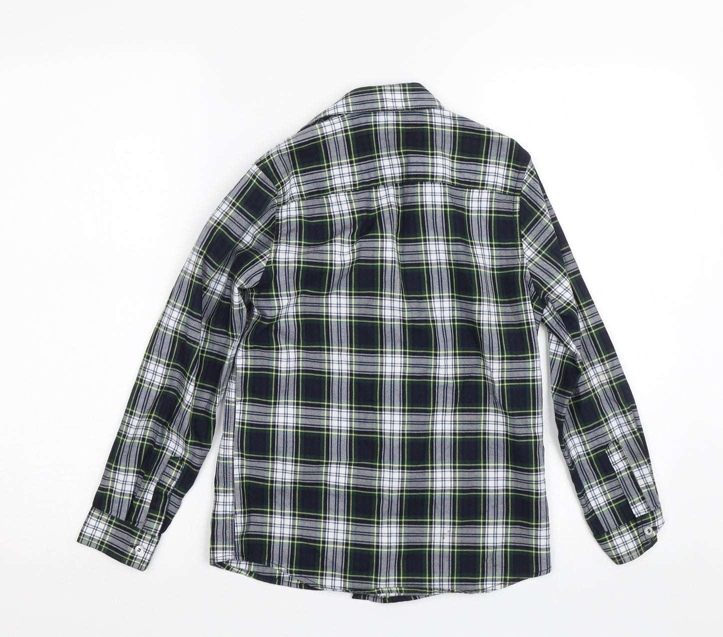 NEXT Boys Blue Plaid  Basic Button-Up Size 9 Years