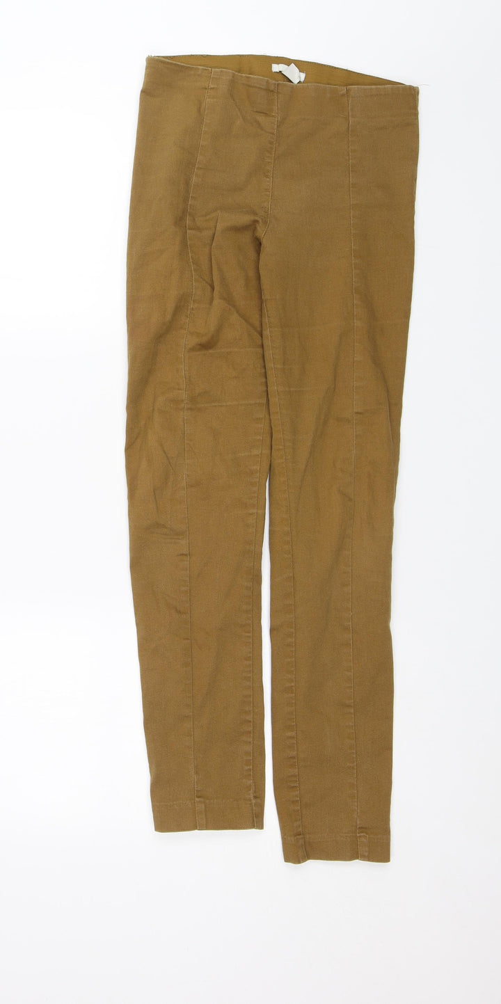 H&M Womens Brown Jegging Trousers Size 8 L27 in