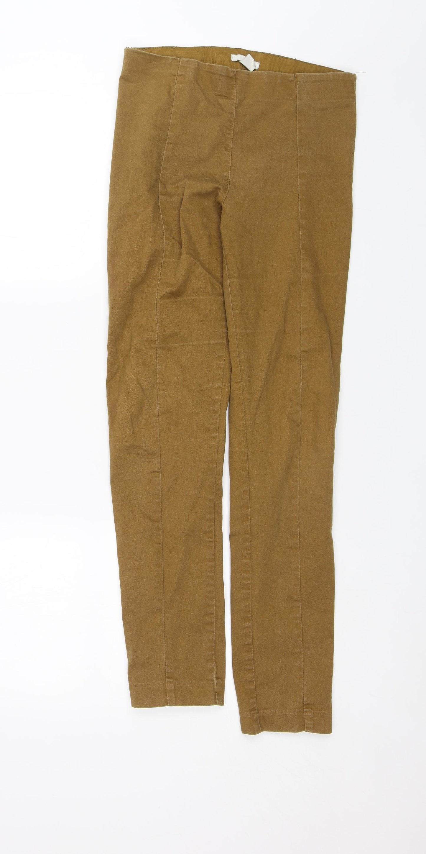 H&M Womens Brown   Jegging Trousers Size 8 L27 in