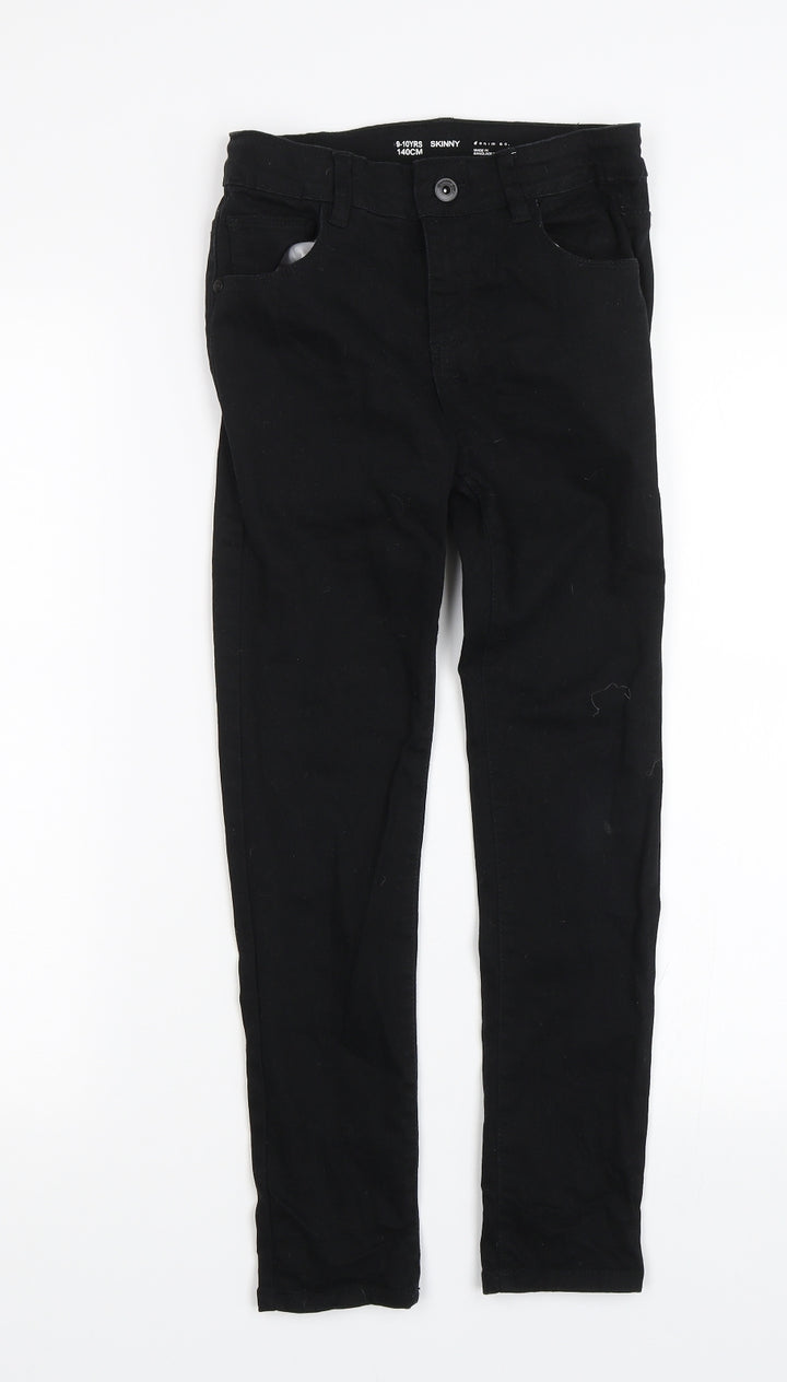 Denim Co. Girls Black Skinny Jeans Size 9-10 Years