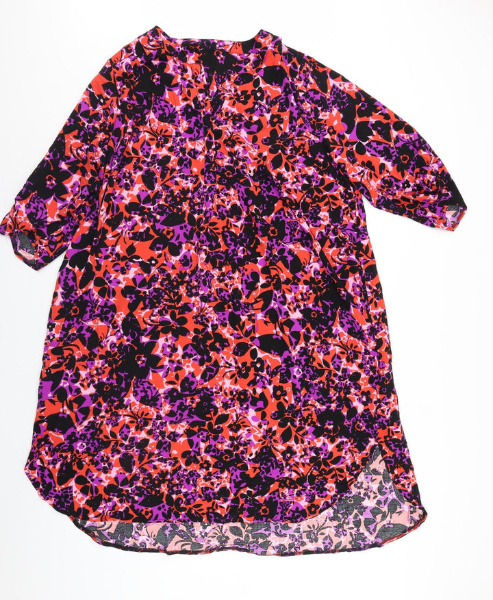 Prewotn Womens Multicoloured Floral  Shift