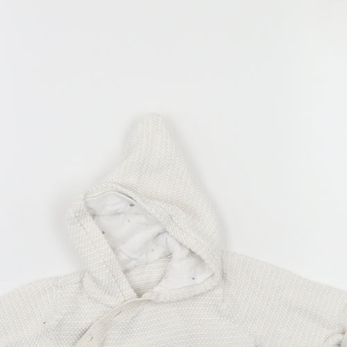 Mothercare Baby White   Cardigan Jumper Size 0-3 Months  - hoodie / wrap