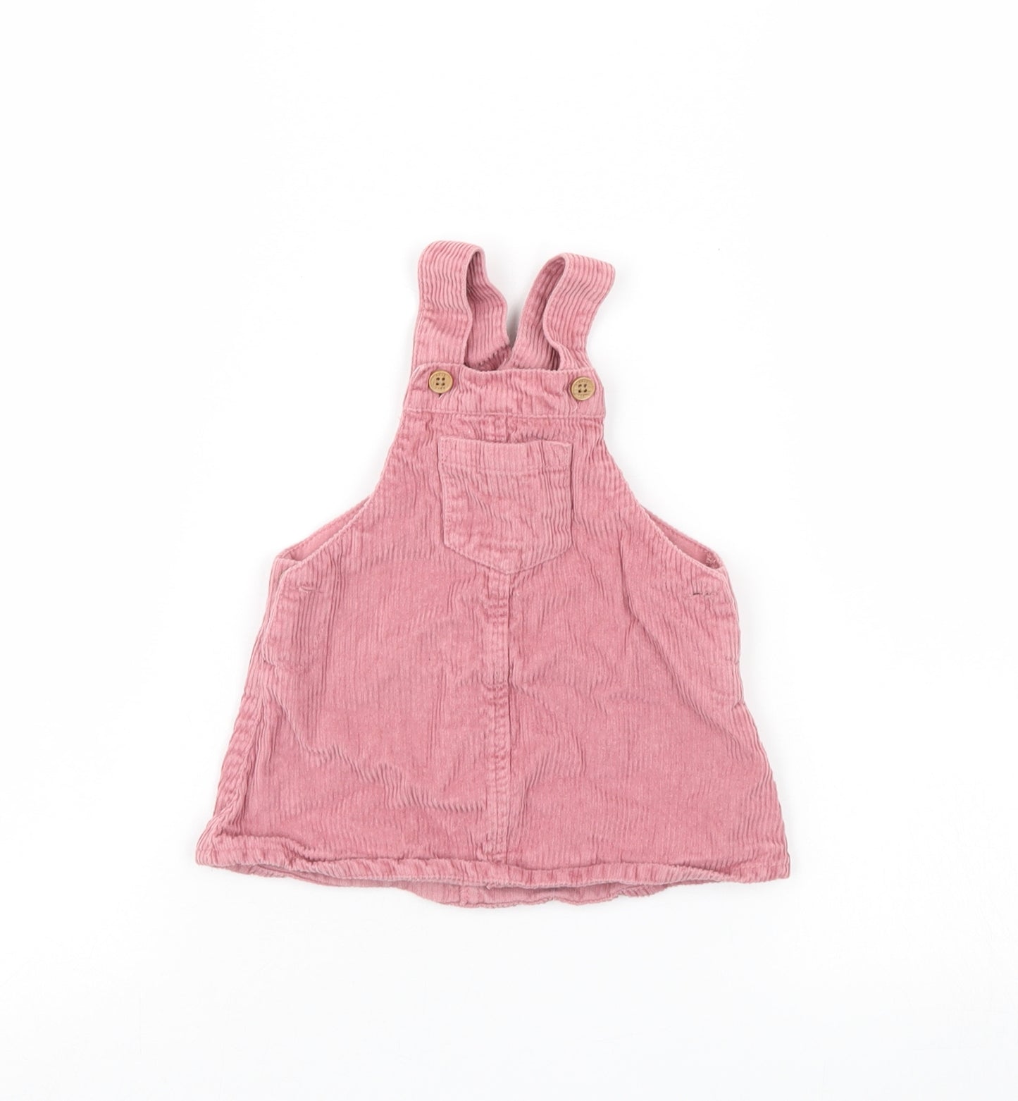 NEXT  Pink  Corduroy Pinafore/Dungaree Dress  Size 3-6 Months