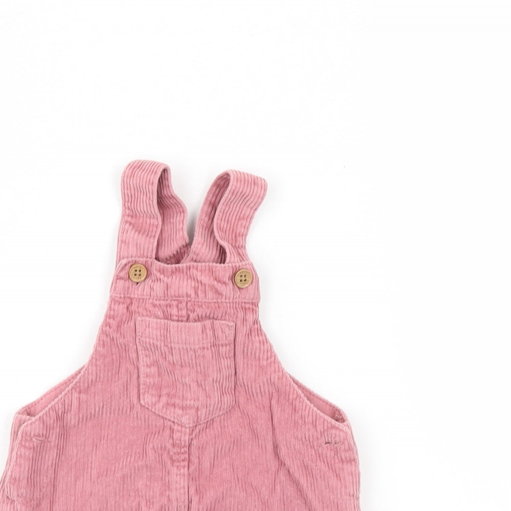 NEXT  Pink  Corduroy Pinafore/Dungaree Dress  Size 3-6 Months