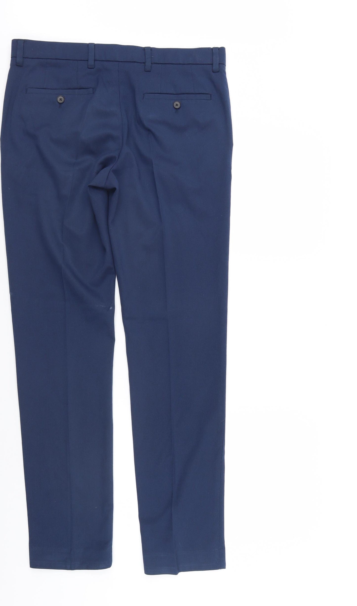 NEXT Mens Blue   Chino Trousers Size 32 L33 in