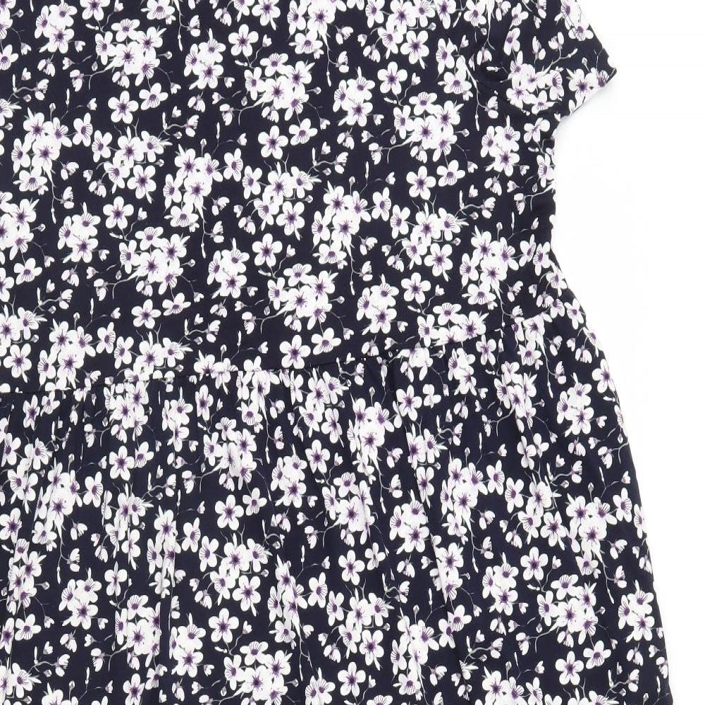 Love yOURS Womens Blue Floral  Shift  Size 24