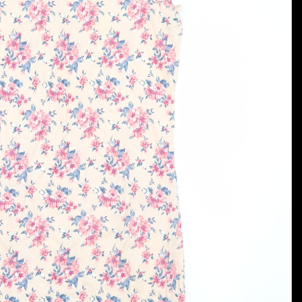 TU Womens Pink Floral  Top Dress Size 16